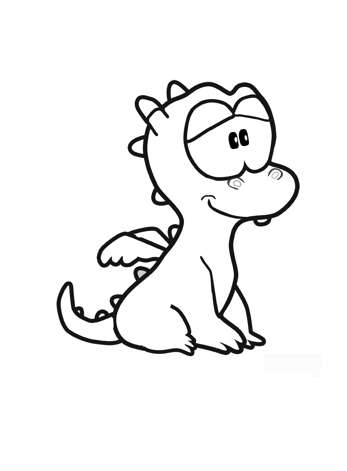  An easy to draw dragon 