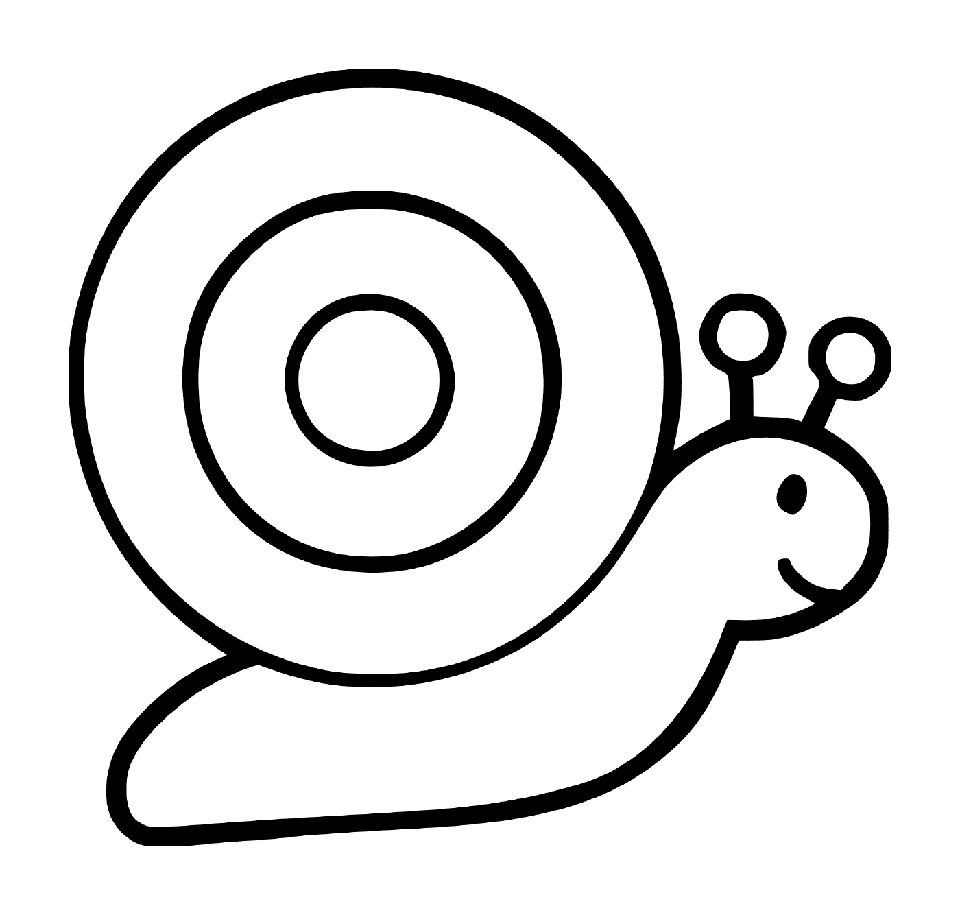  An easy to draw snail 