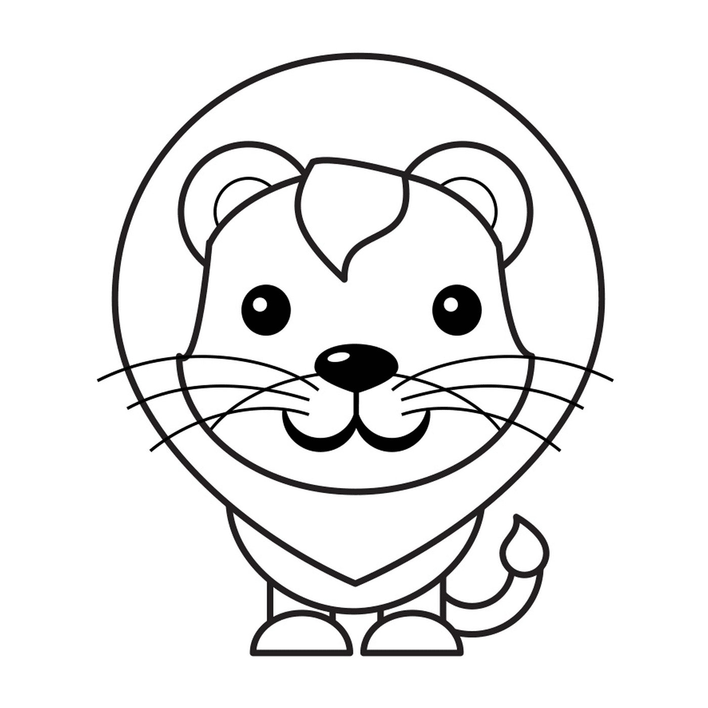  An easy to draw lion 