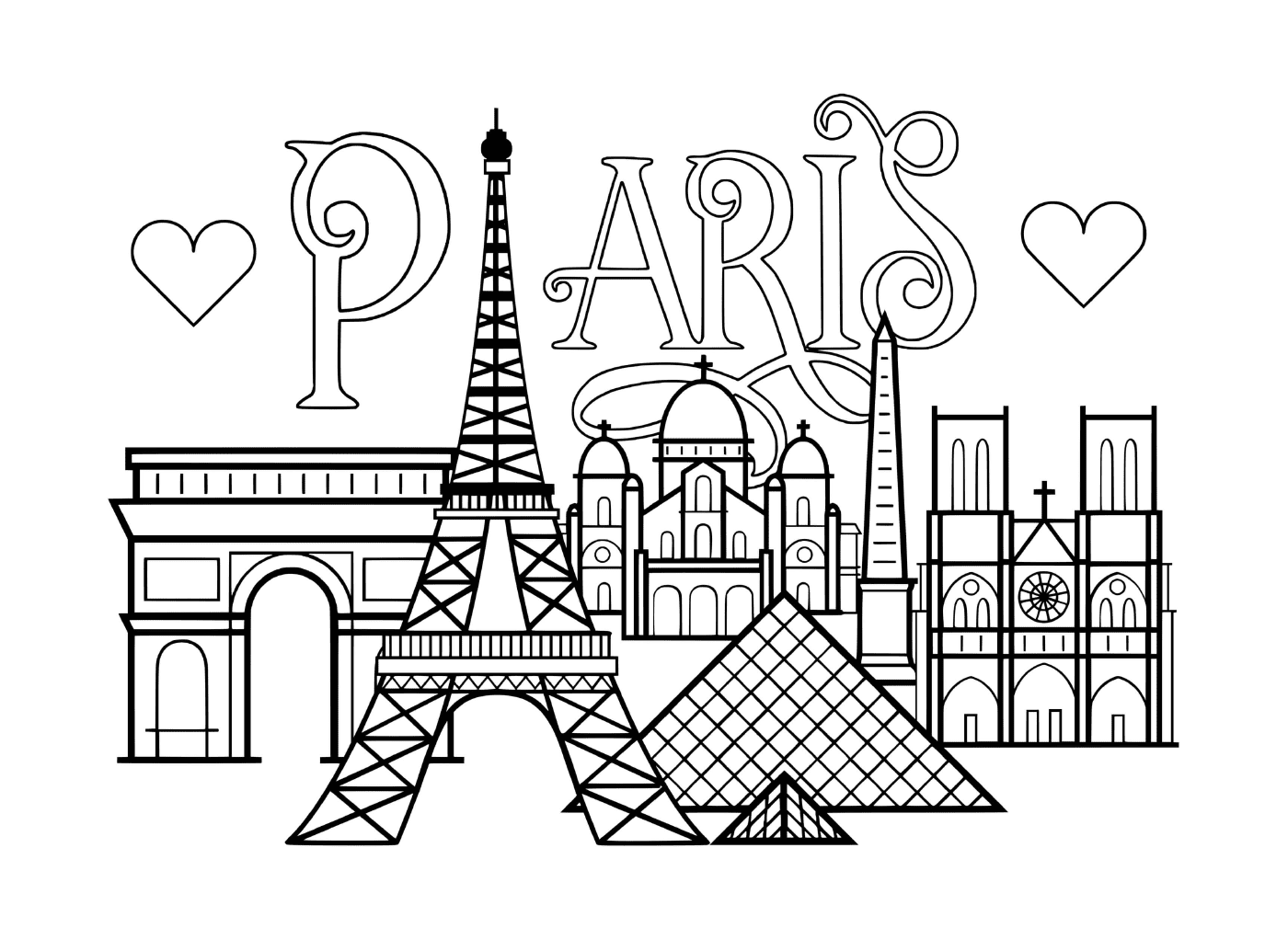  Città di Parigi, monumenti famosi 