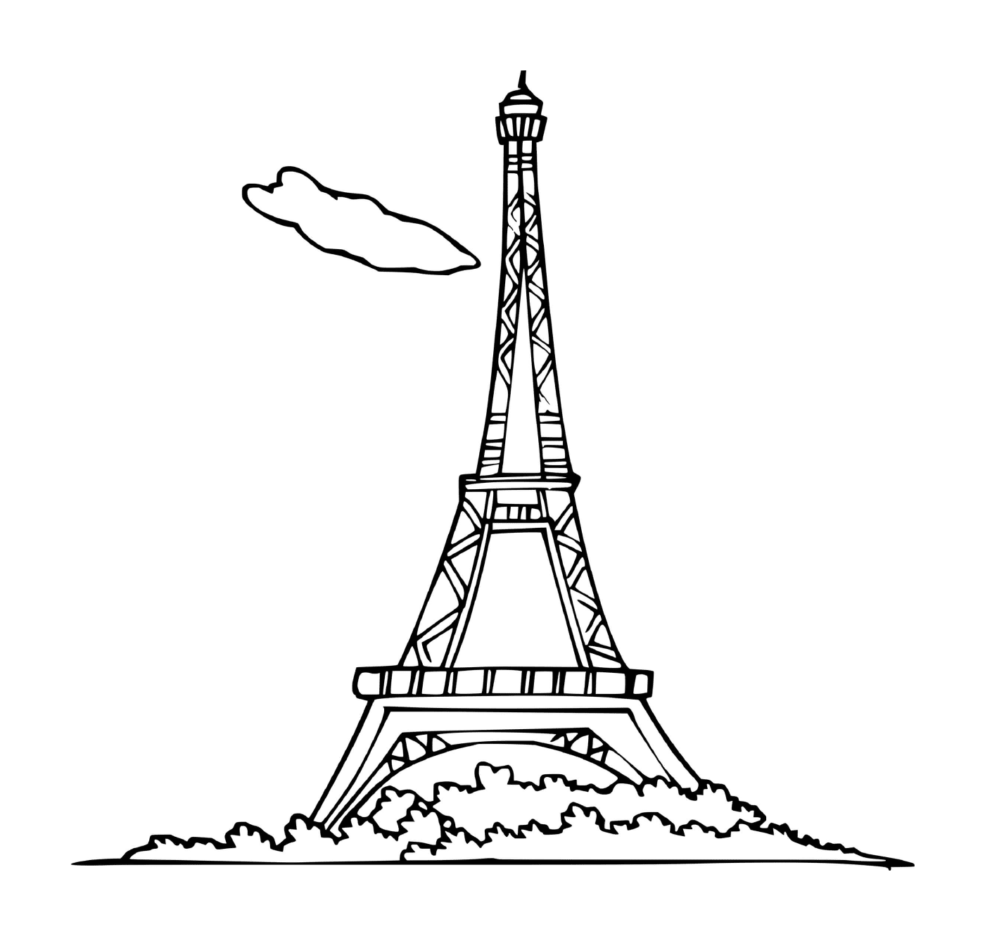  majestätischer Eiffelturm Frankreich 