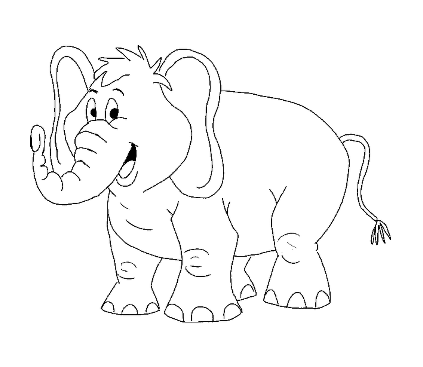  A coloring elephant 