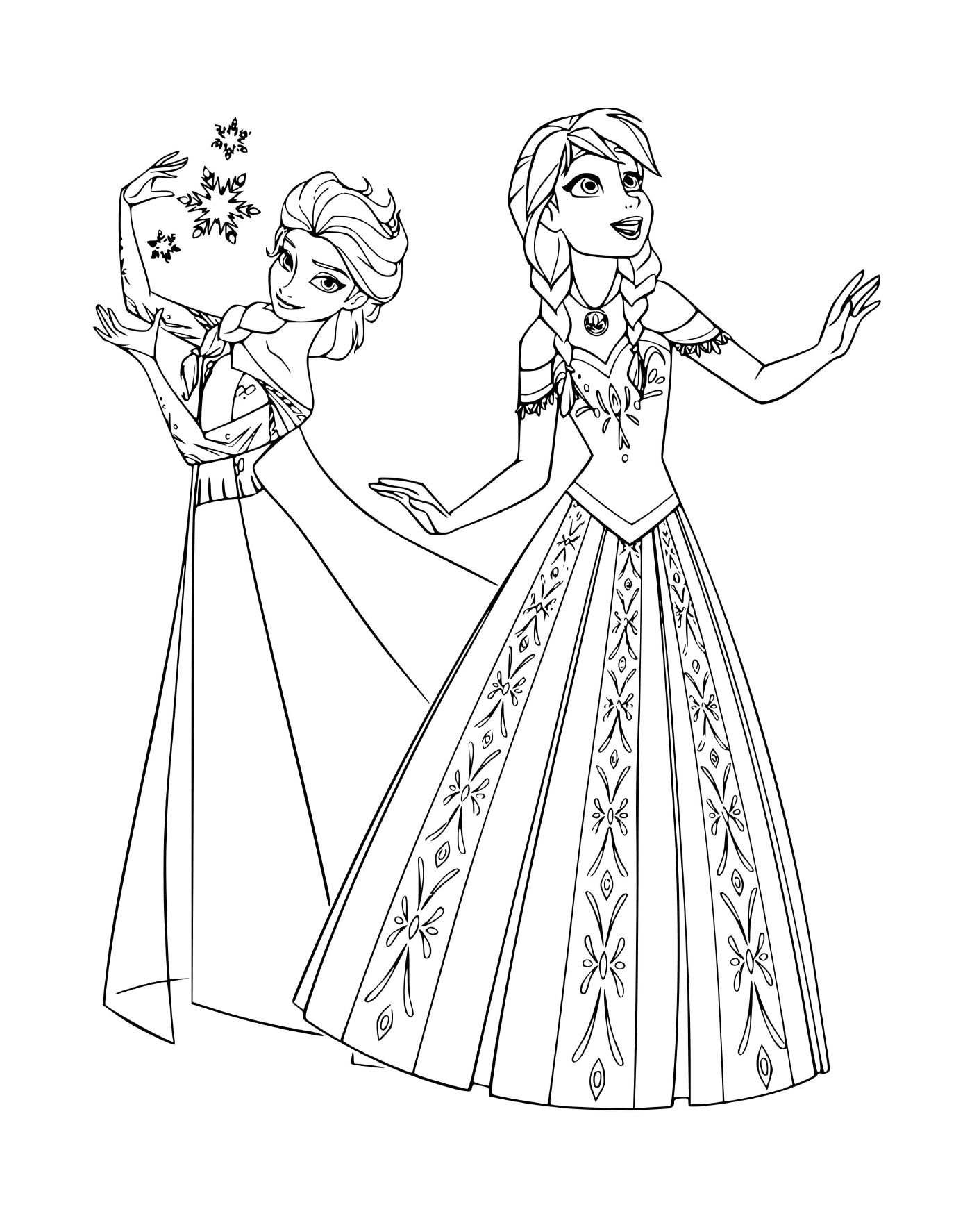  Anna und Elsa von der Schneekönigin 