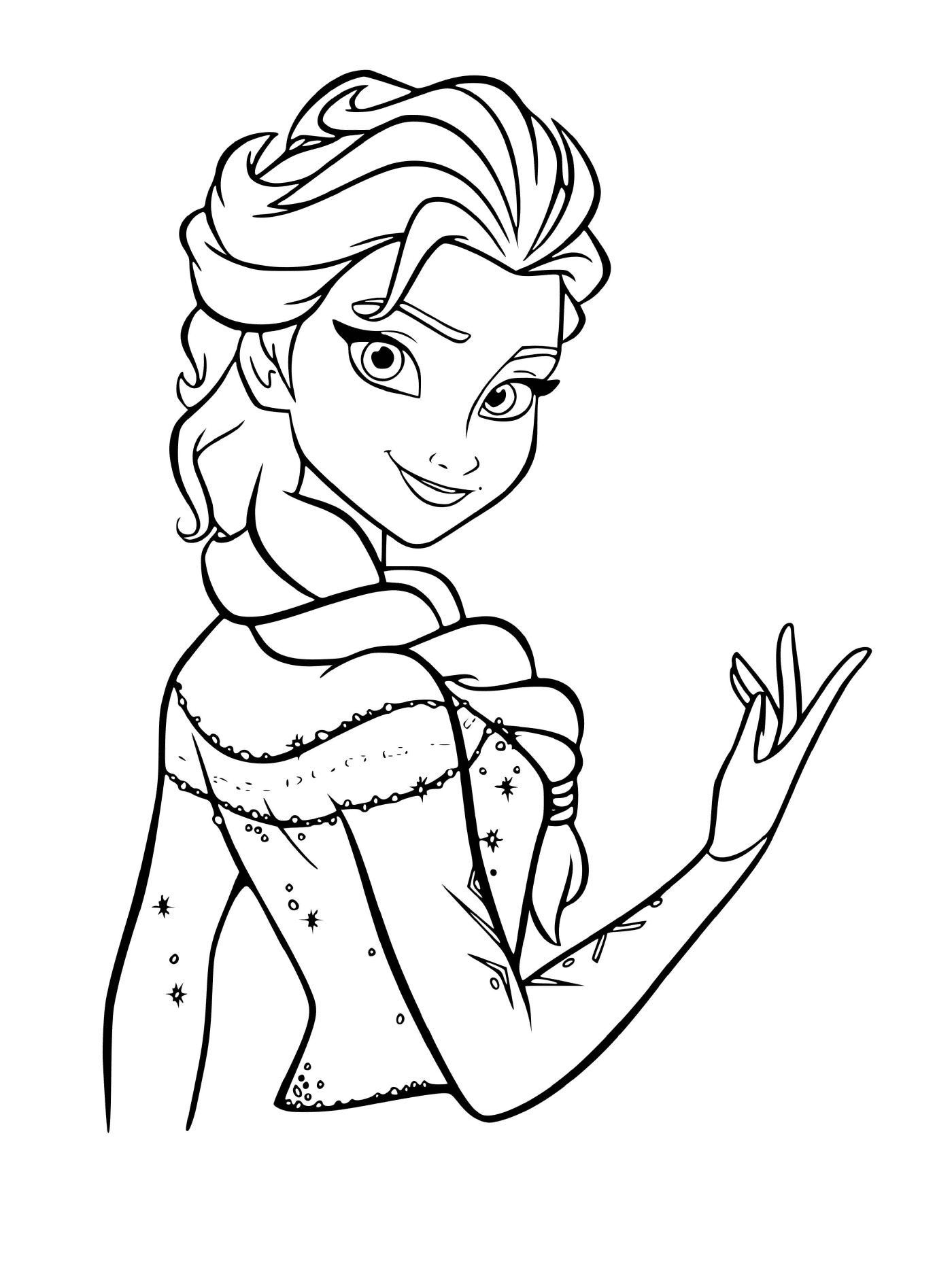  Elsa de la Reina de las Nieves 