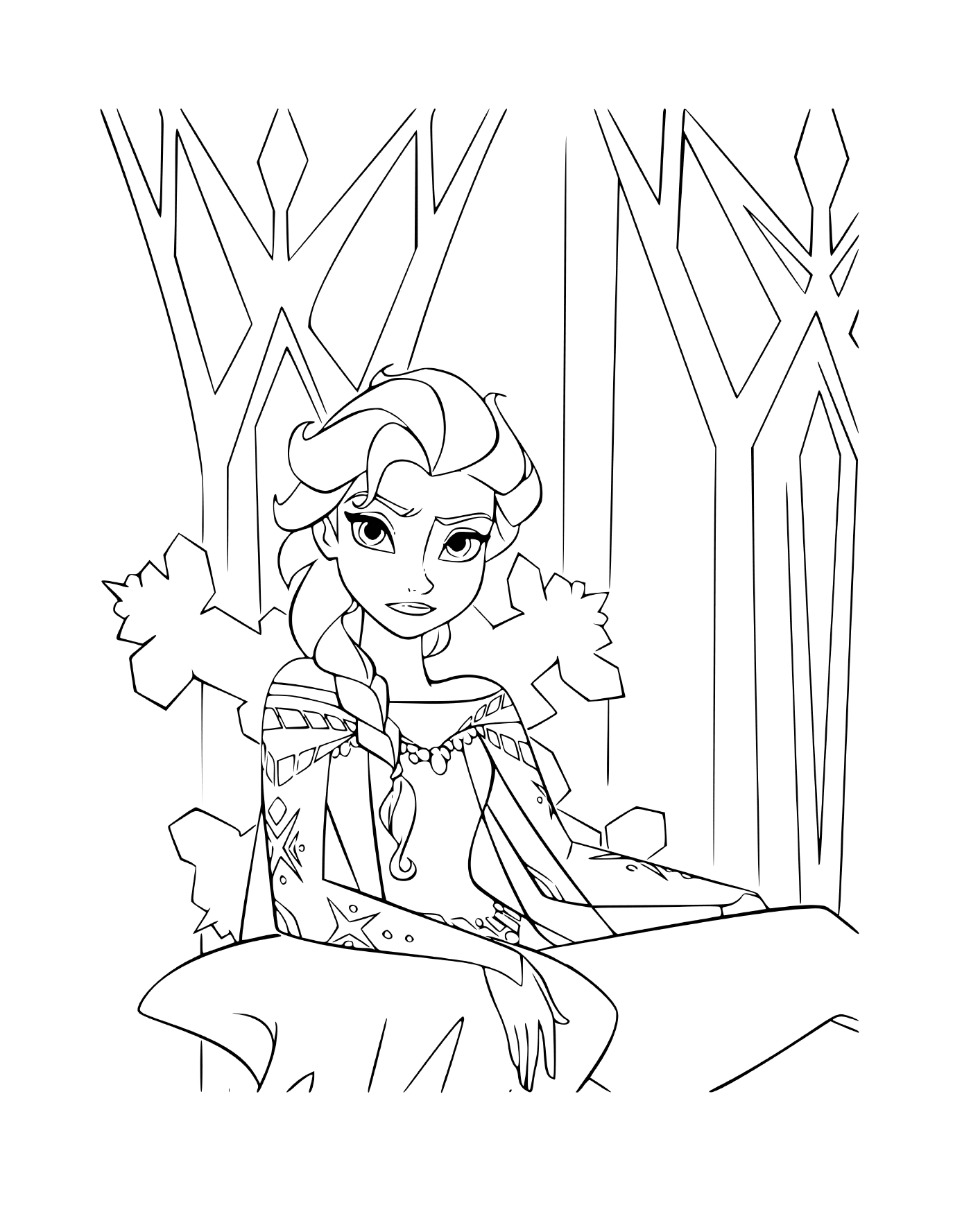  Elsa of The Snow Queen, frustrated 
