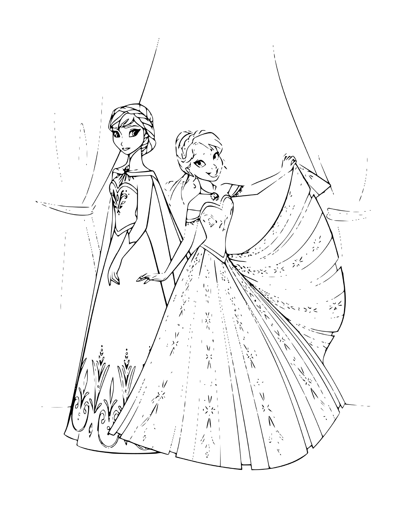  Анна и Эльза, принцессы Снежной Королевы 
