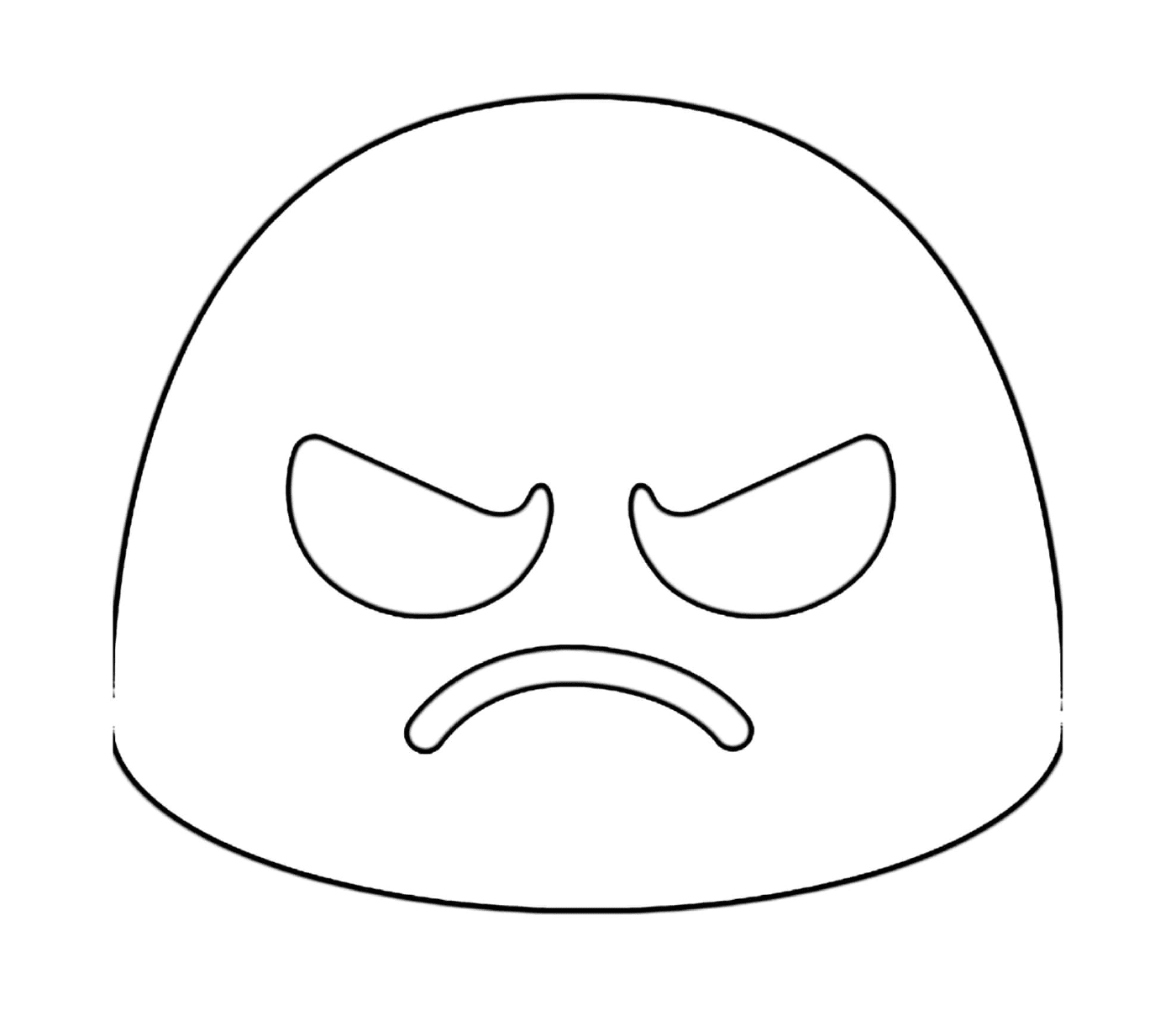  An angry face 
