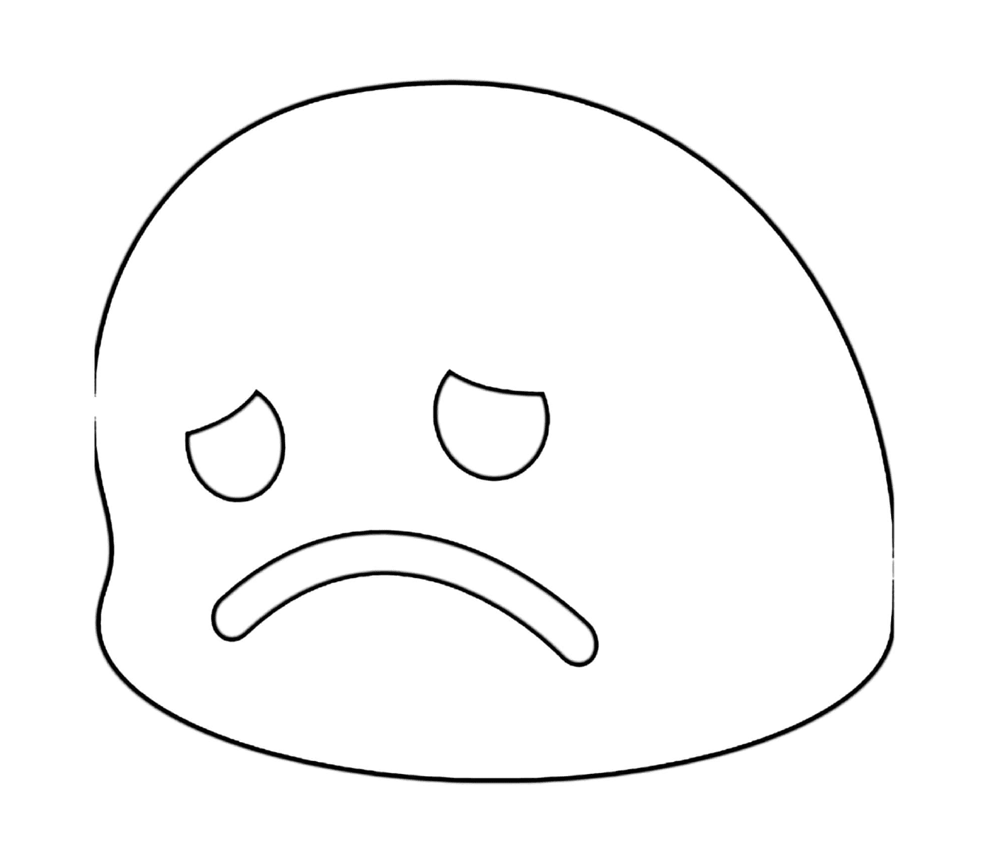  A sad face 