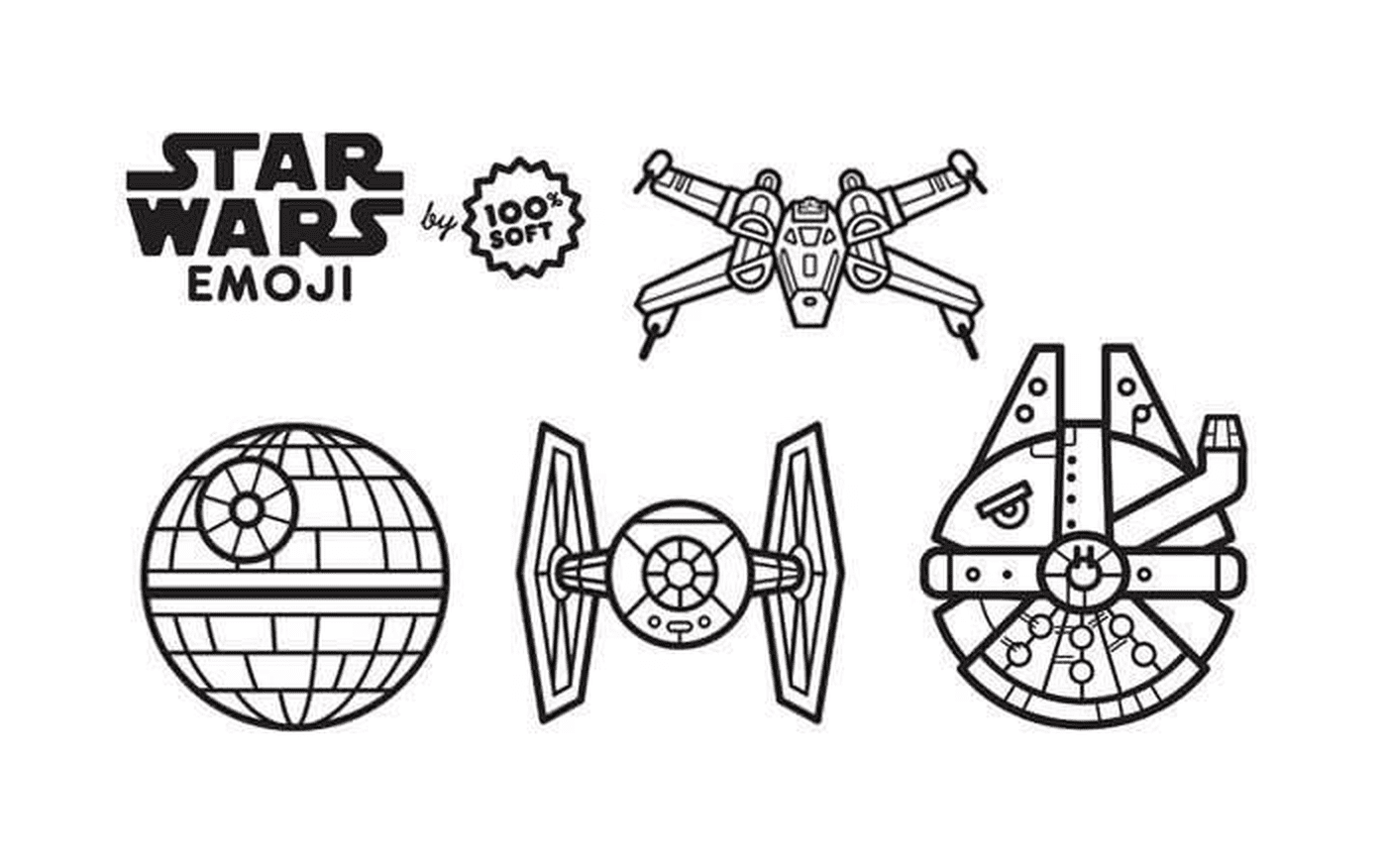  Emoji Star Wars, ships 