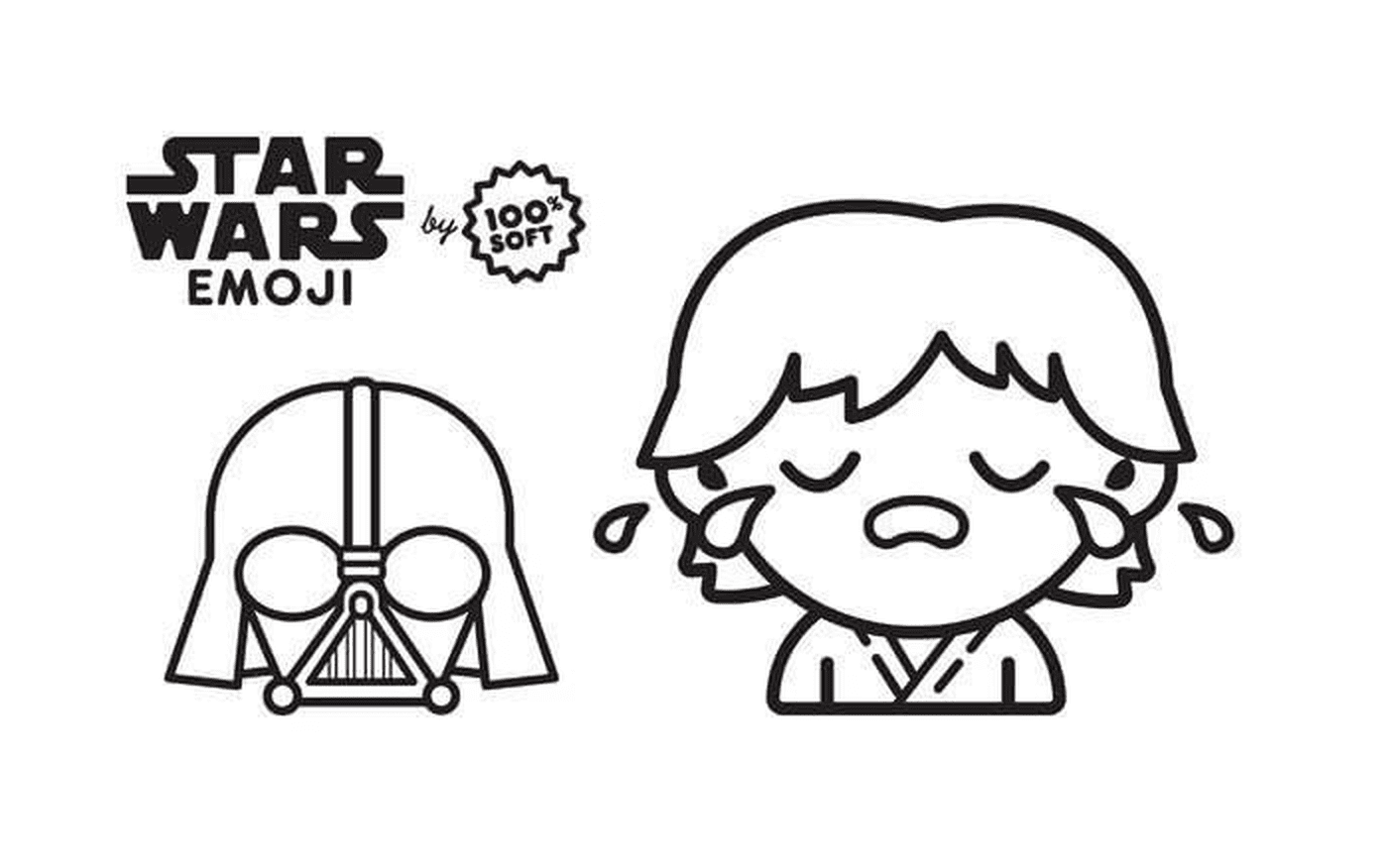  Emoji Star Wars, padre e hijo 