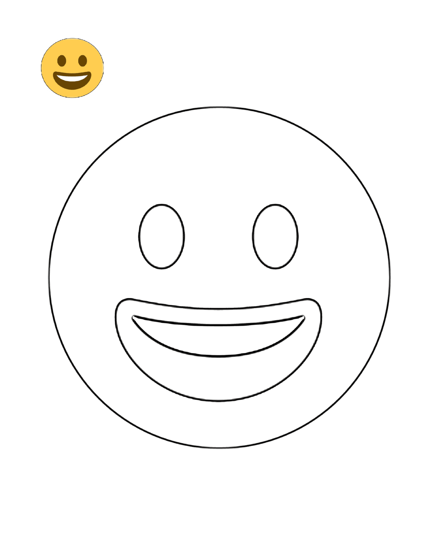  A smiling face with teeth 