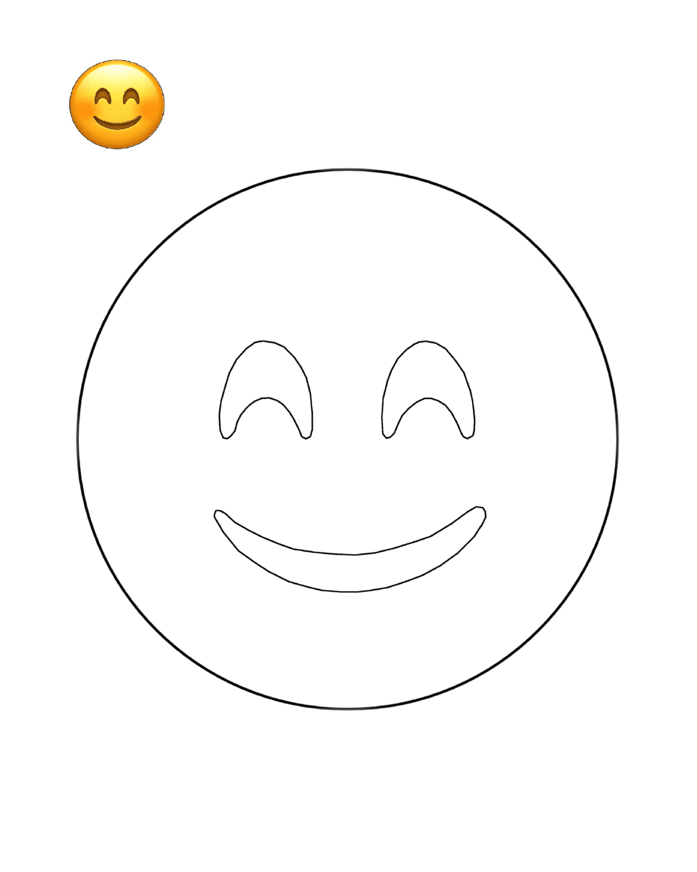  Un volto sorridente è disegnato 