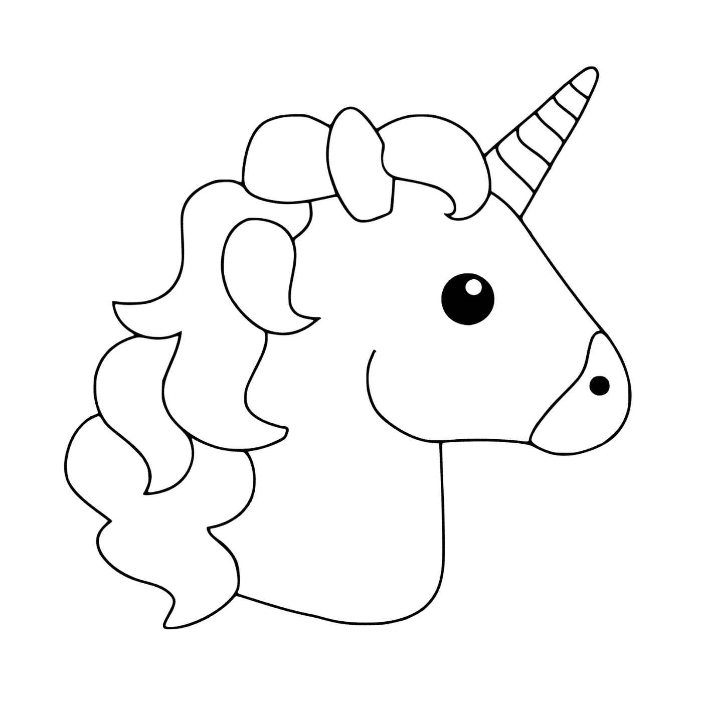  Una testa di unicorno 