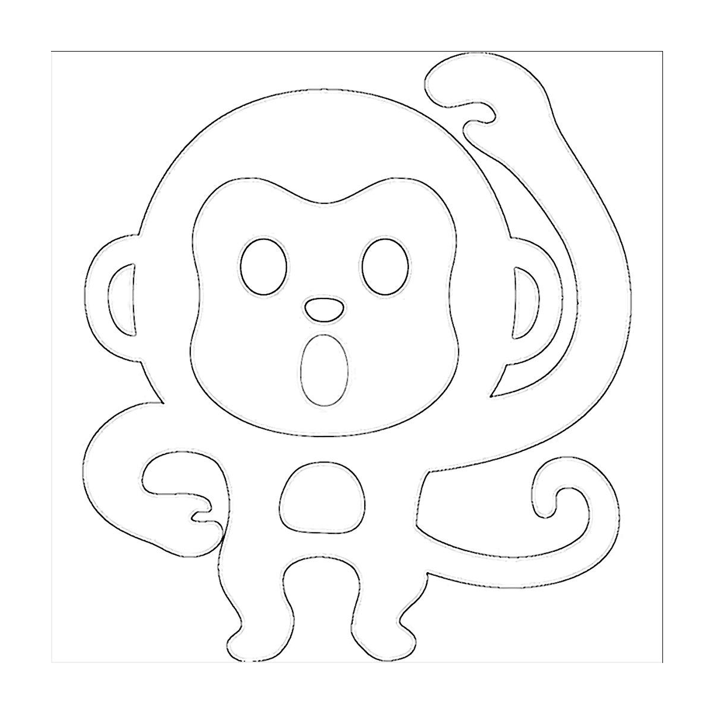  Рисущая обезьянка 