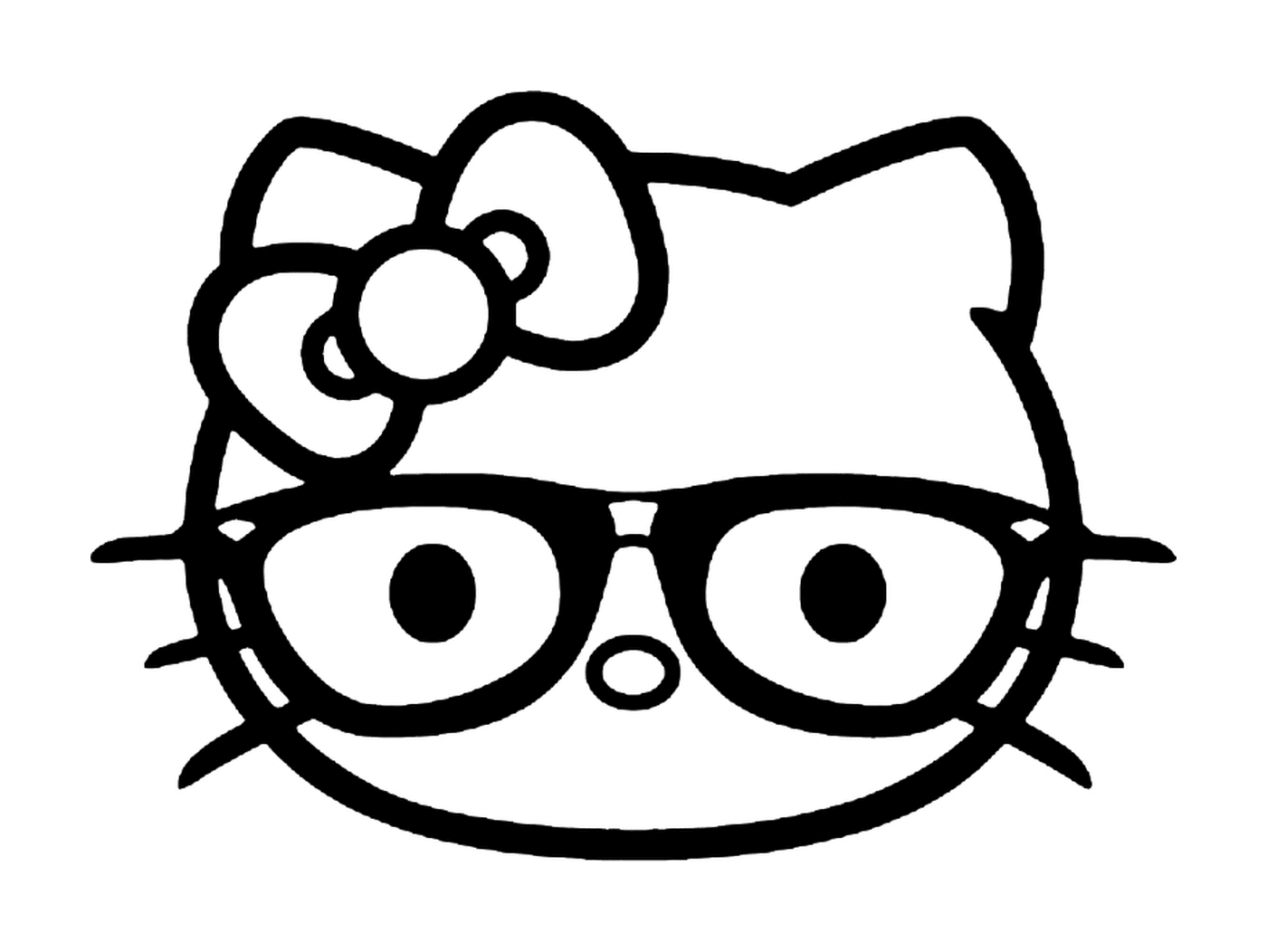  A Hello Kitty face 