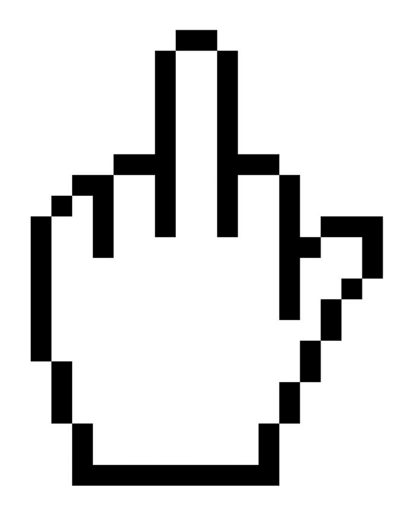  A hand cursor 