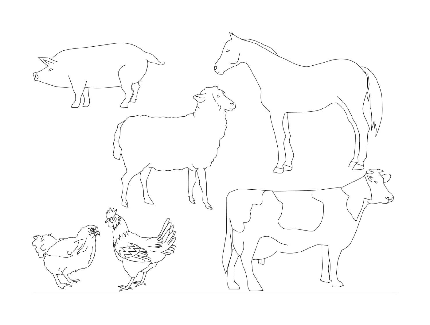  molti animali che possono essere disegnati 