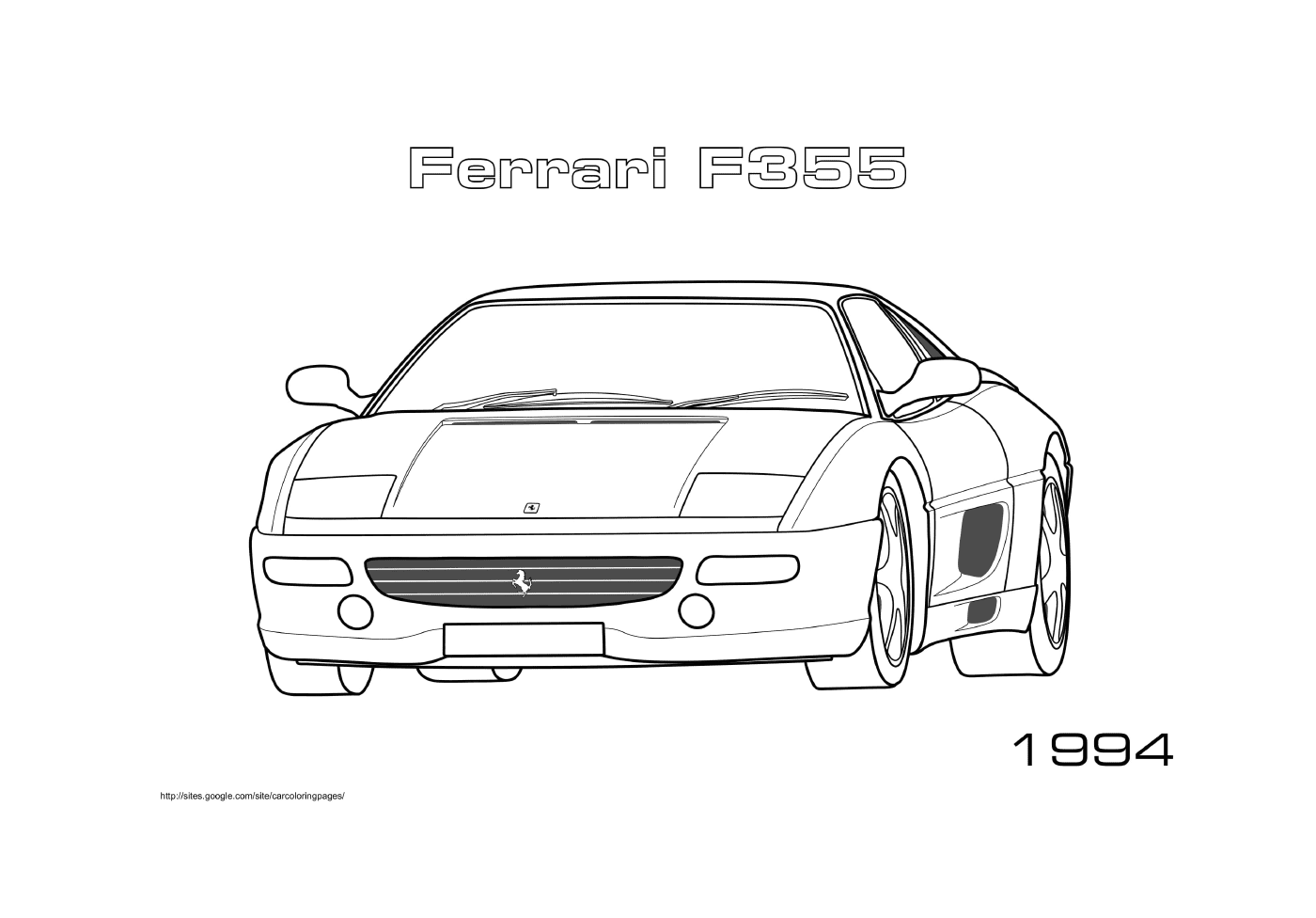  A. Автомобиль Ferrari F355 1994 года 