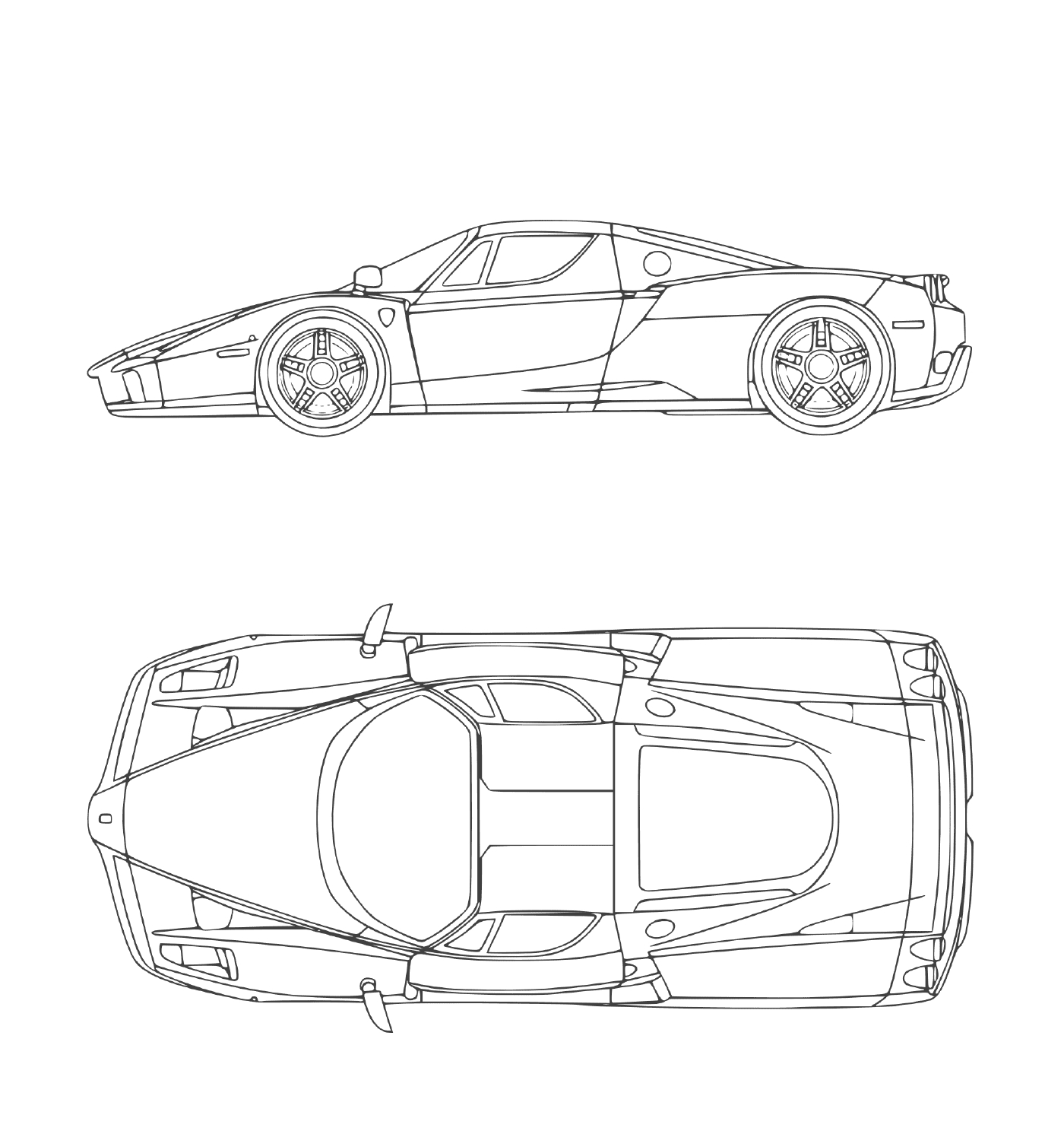 Ein Super-Rennwagen Ferrari Enzo 