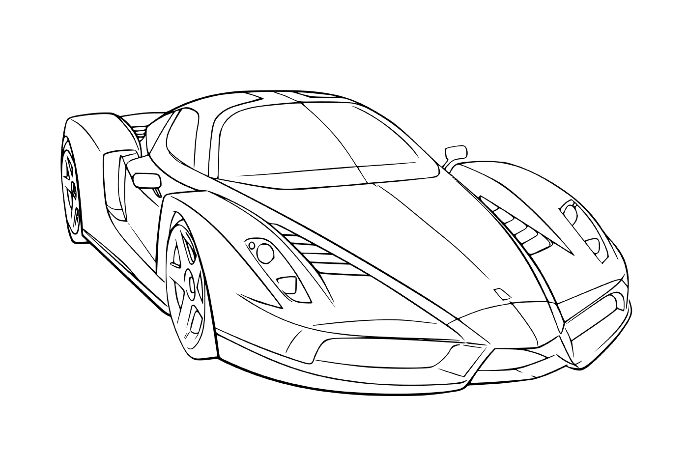 Ferrari Coloring Pages: 27 Printable Drawings