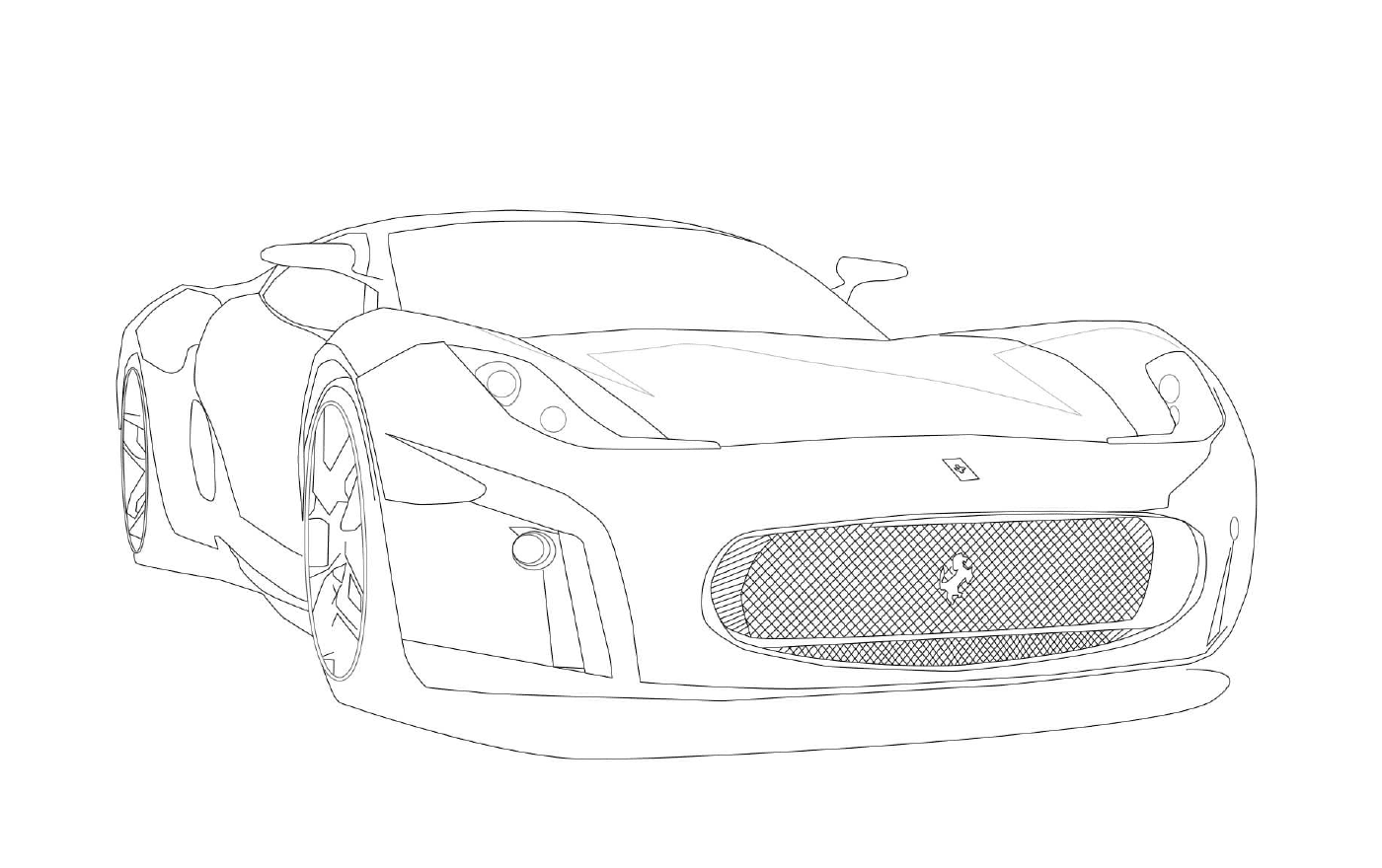  Гоночная машина Ferrari 