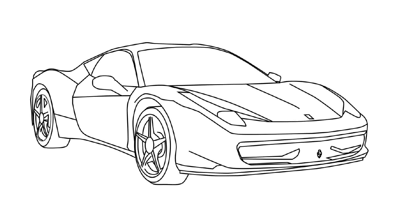  Ein Ferrari Sportwagen 