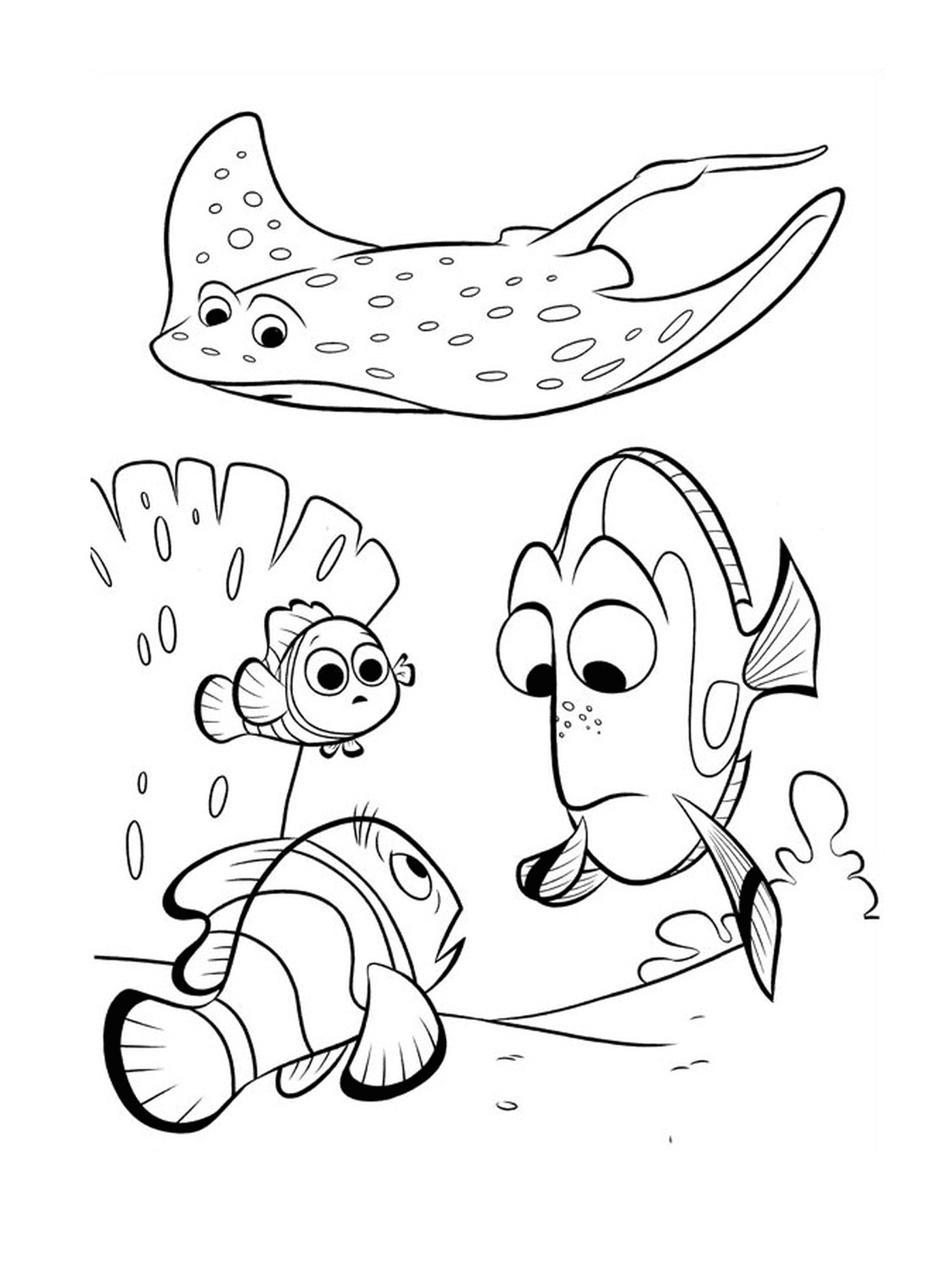  Sr. Ray con Nemo Dory 