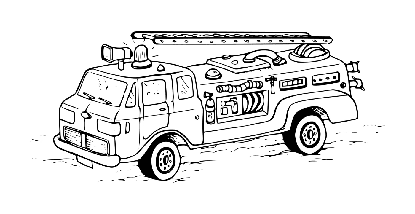  Dibujo de un camión de bomberos 