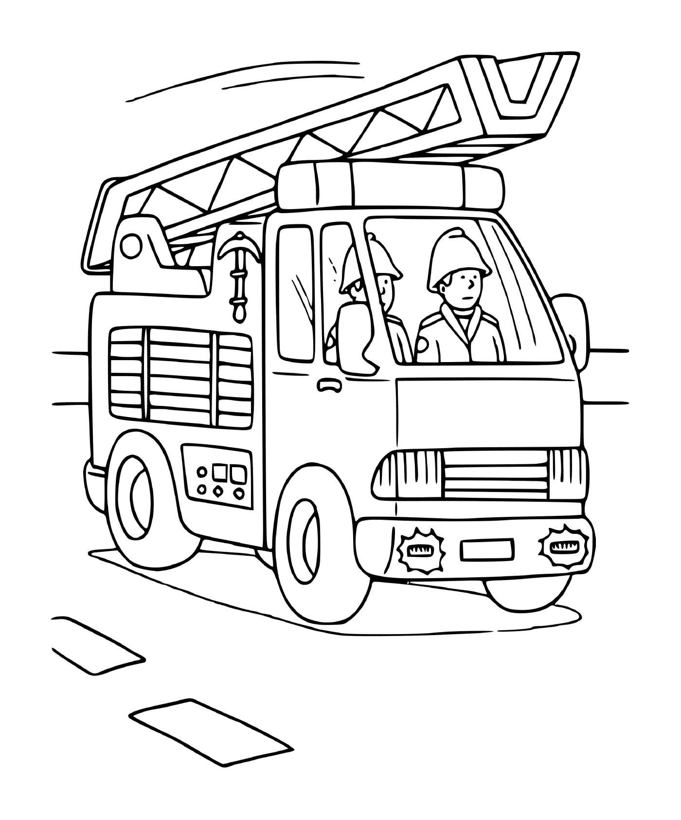  Пожарный грузовик 