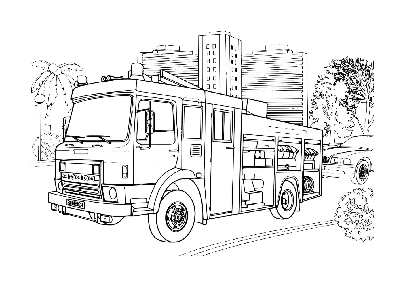  a Dodge brand fire truck 
