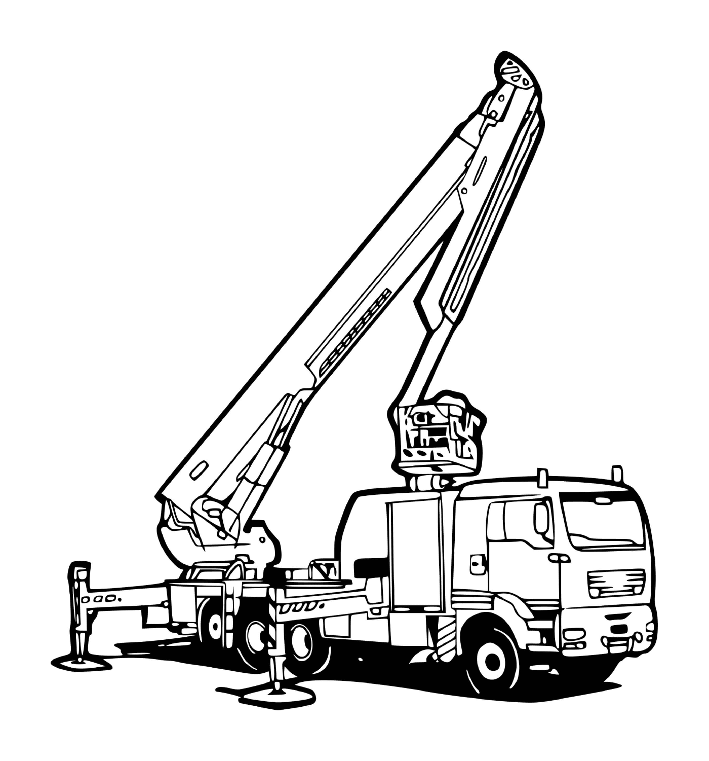  Truck crane for firefighters 