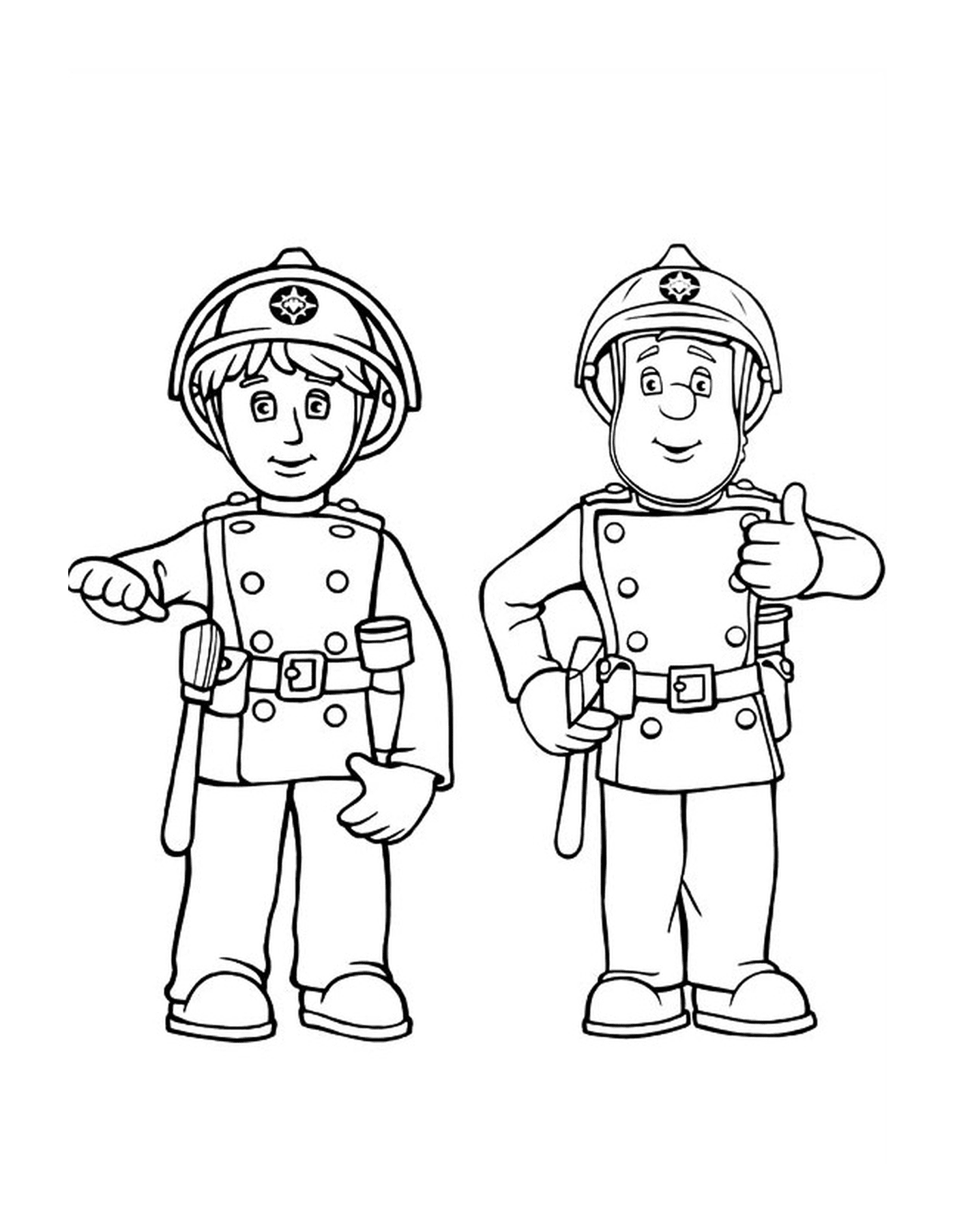  Sam il pompiere e il suo amico della caserma 