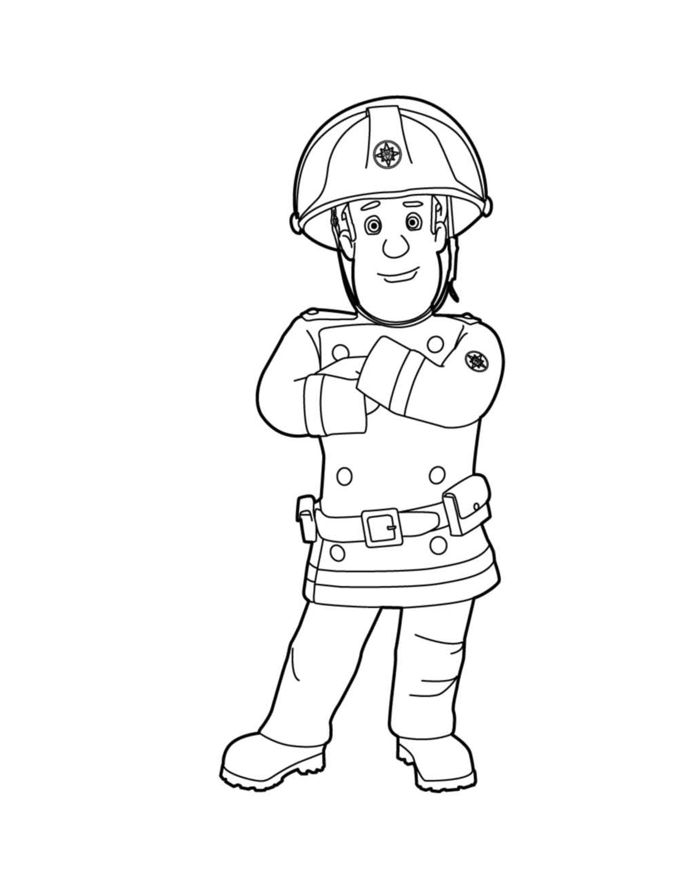  Firefighter after a disaster 