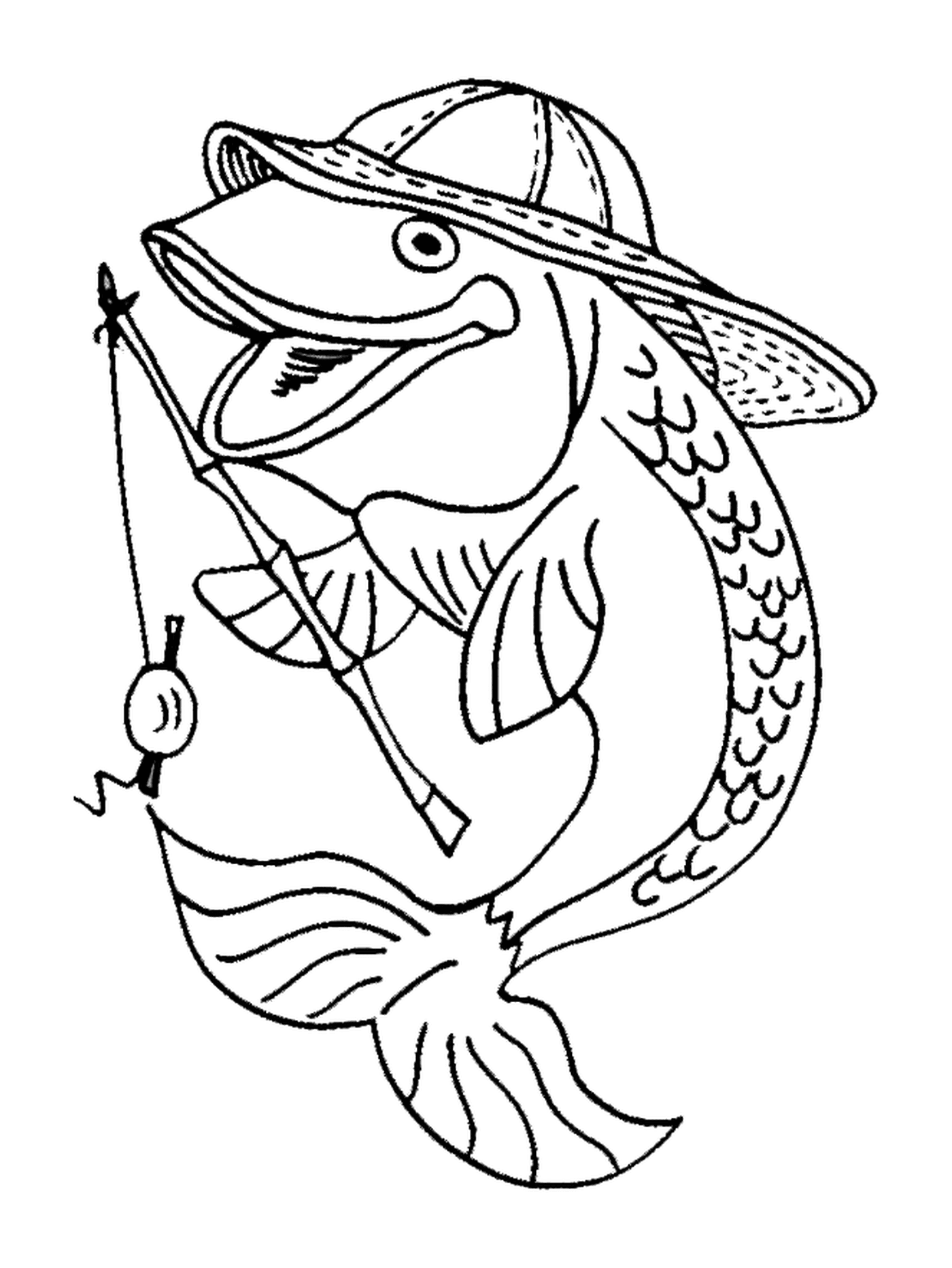  Fisch mit Hut 