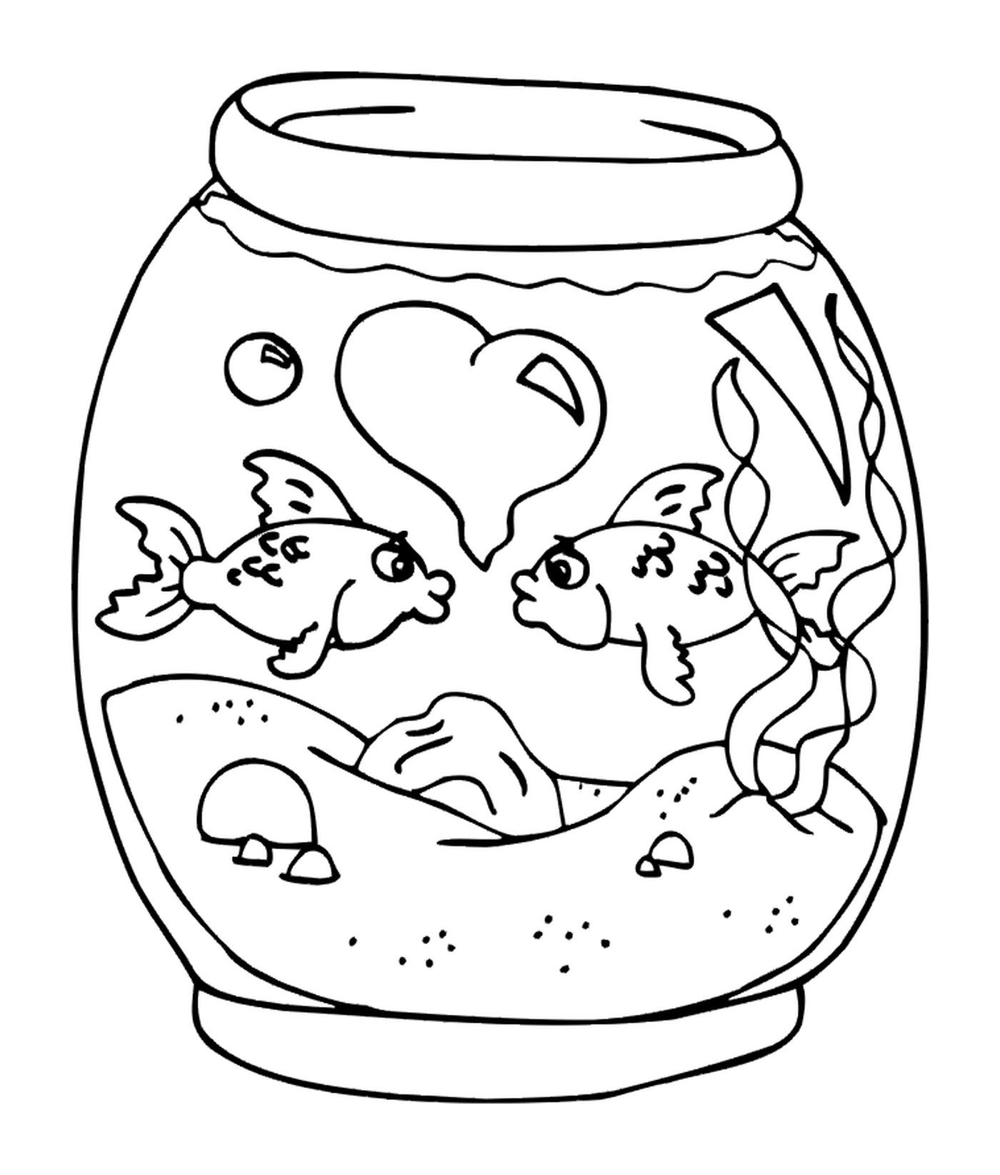  Fische in einem Glas 
