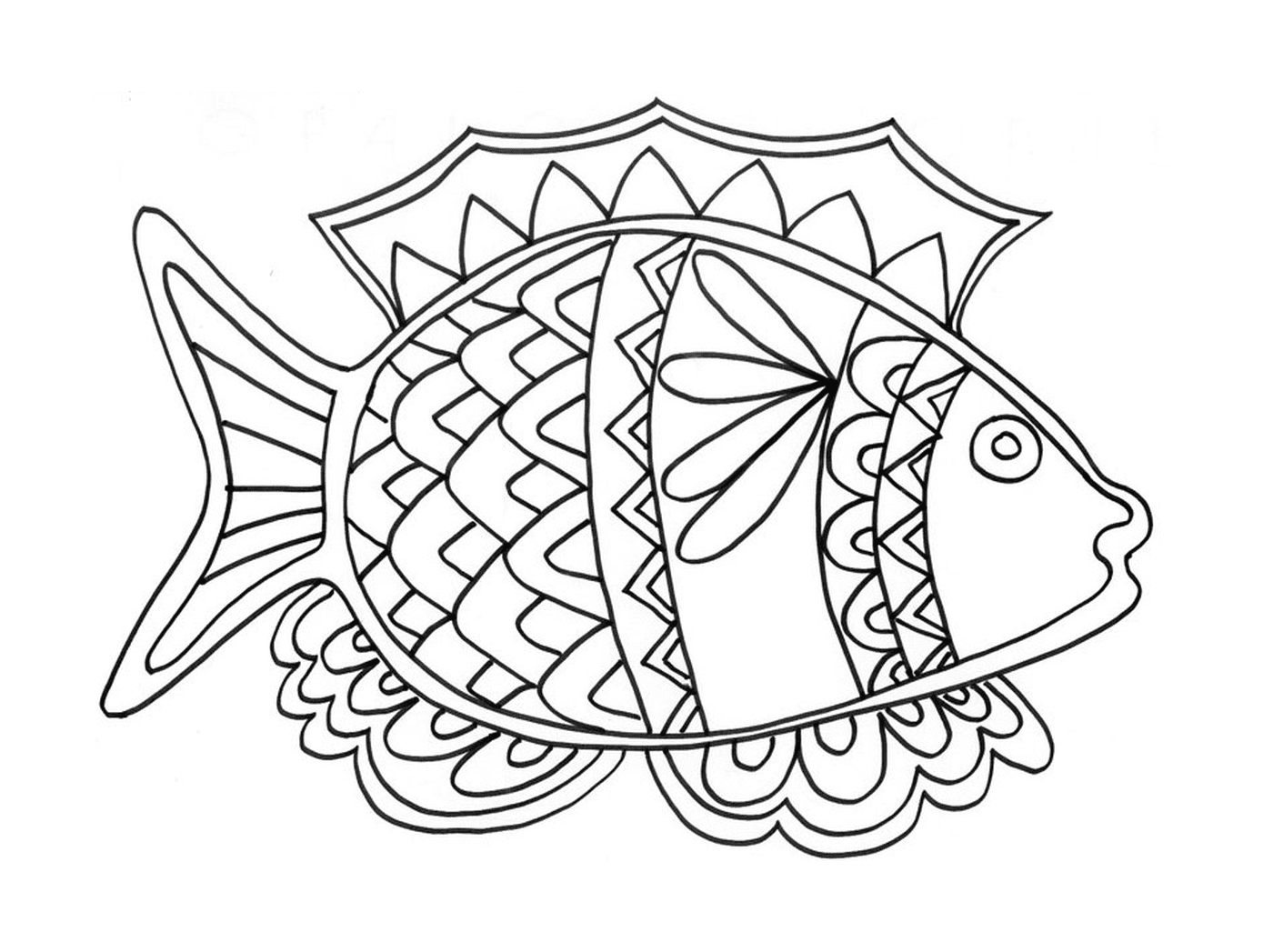  Fisch April Zeichnung 