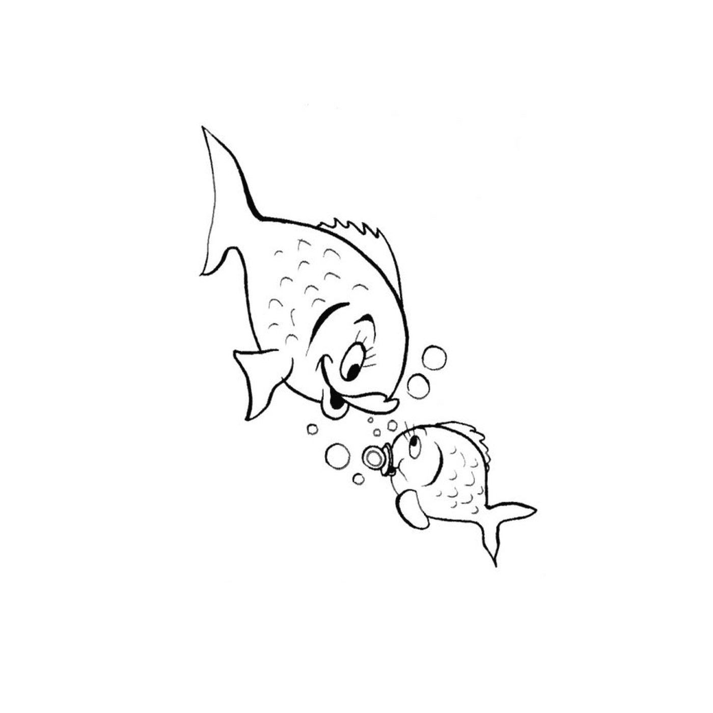  Pesci di mare con bollicine 