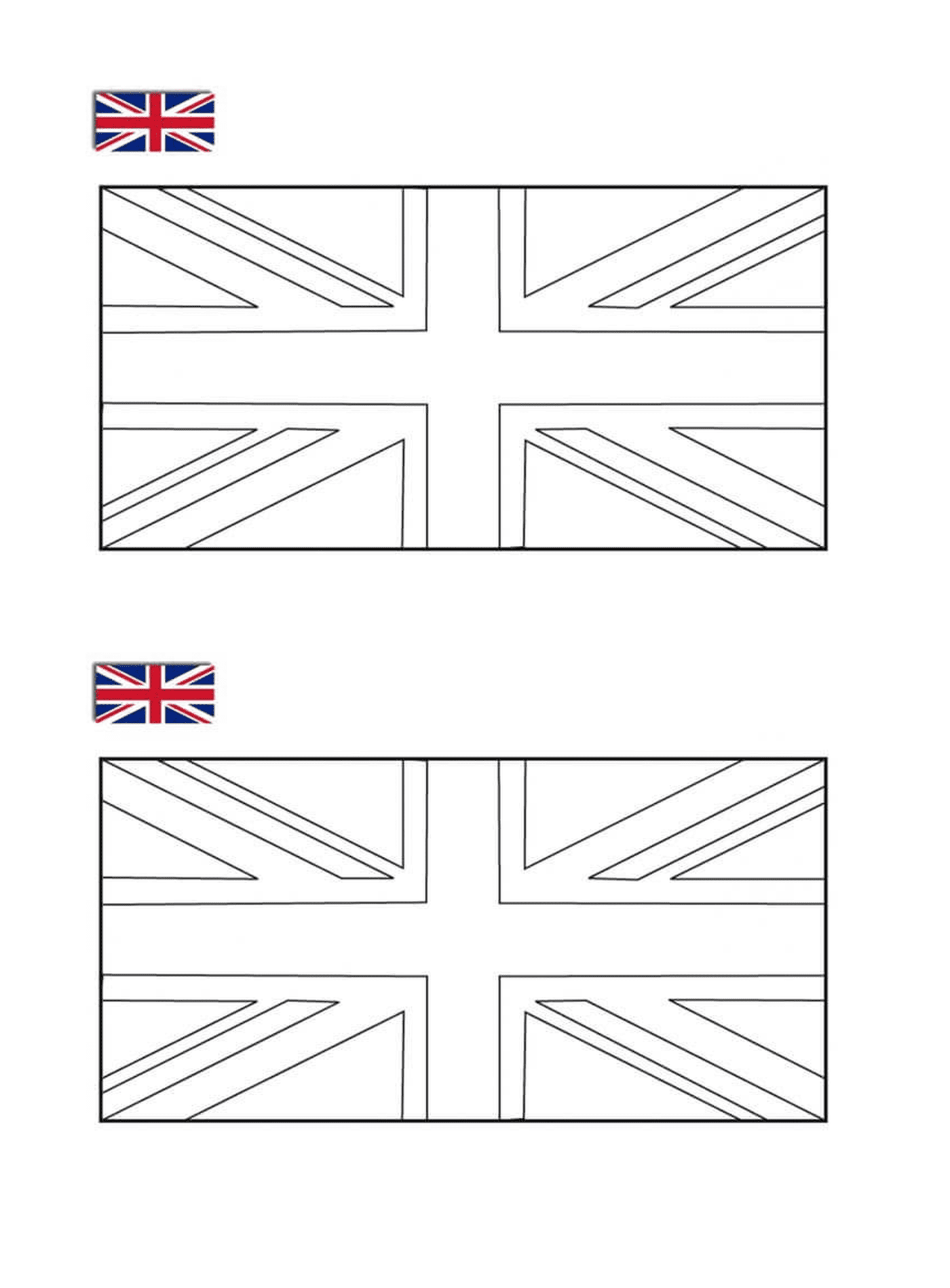  Eine britische Flagge 