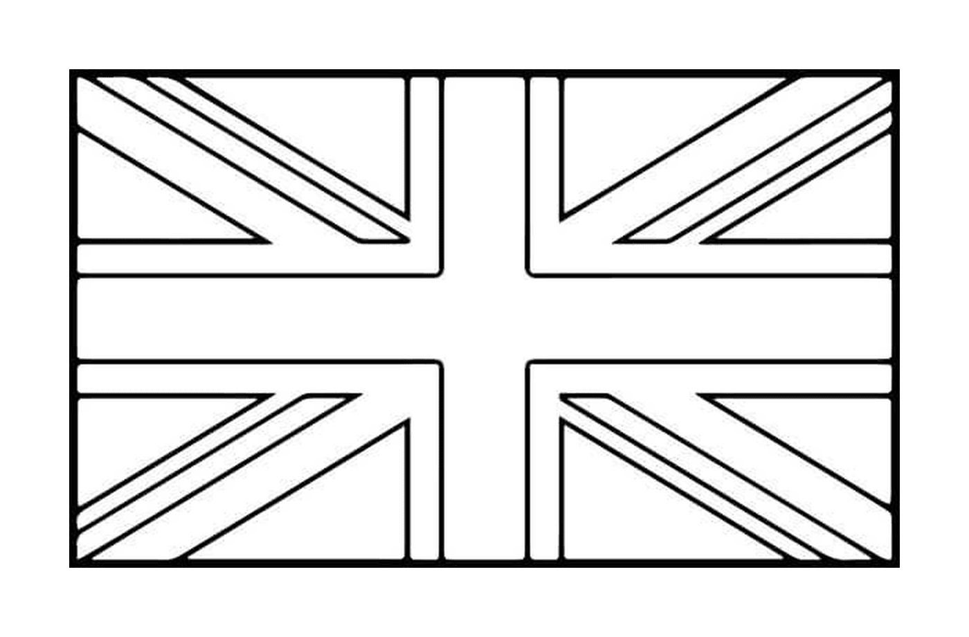  Eine britische Flagge 