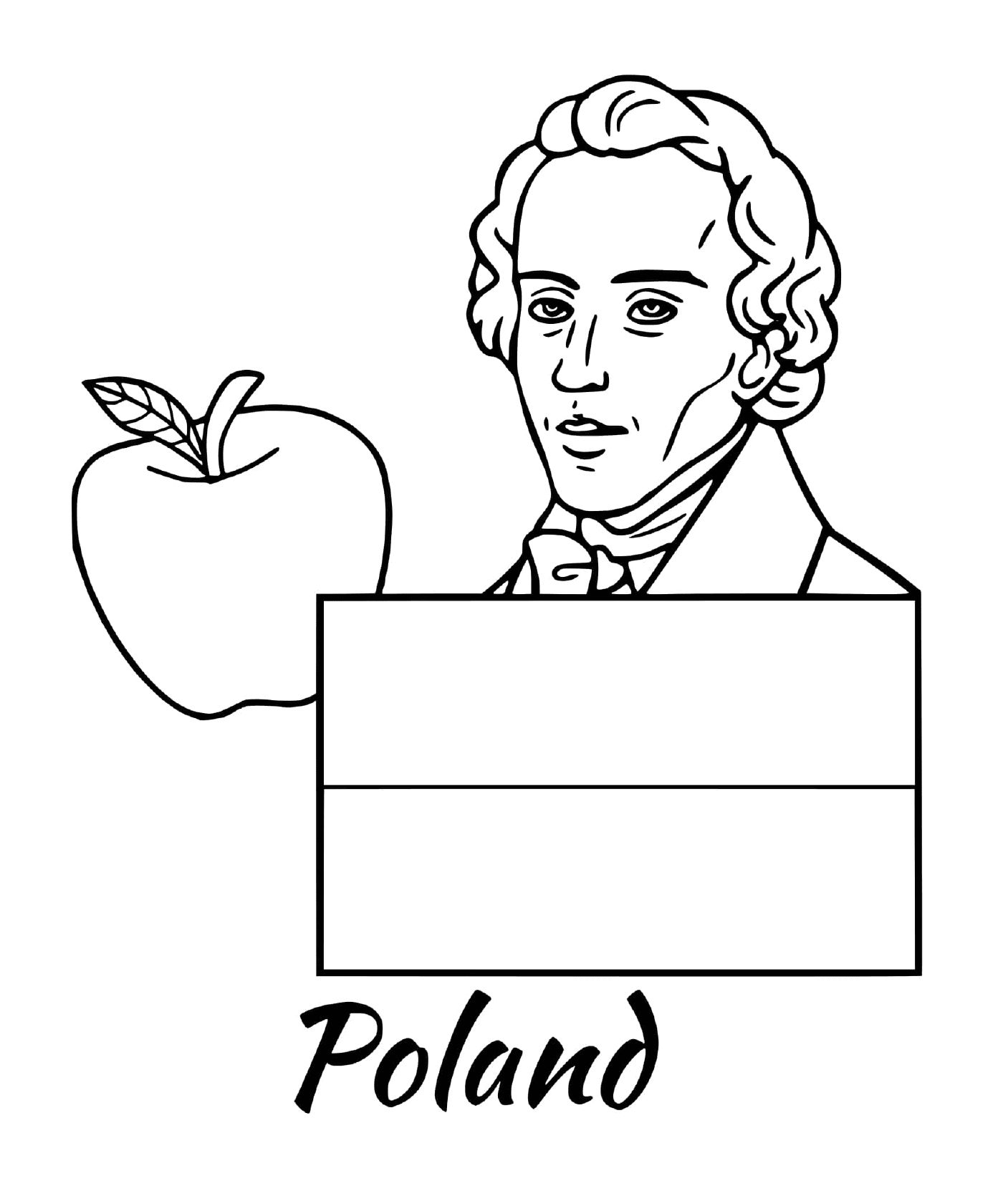  Flagge von Polen, Chopin 