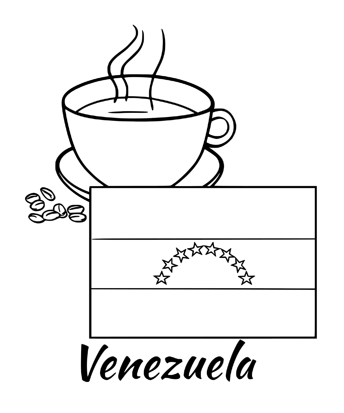  Bandiera del Venezuela, caffè 
