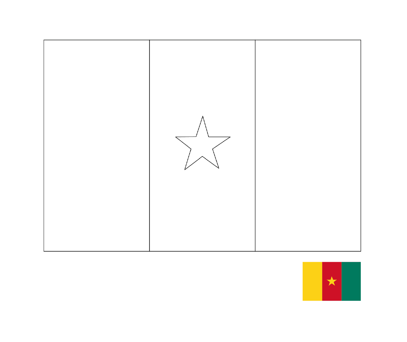  Флаг Камеруна 
