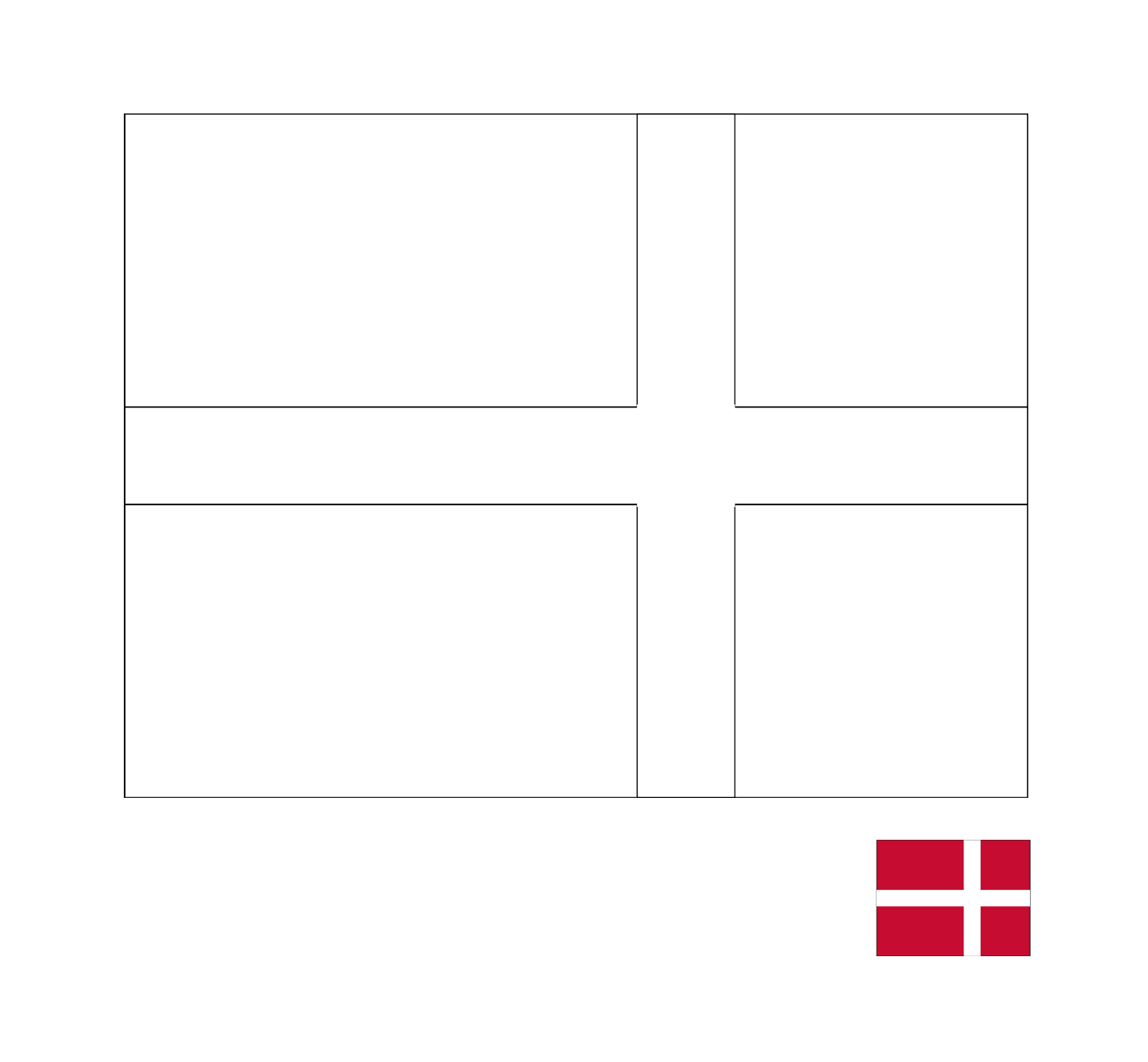  A flag of Denmark 