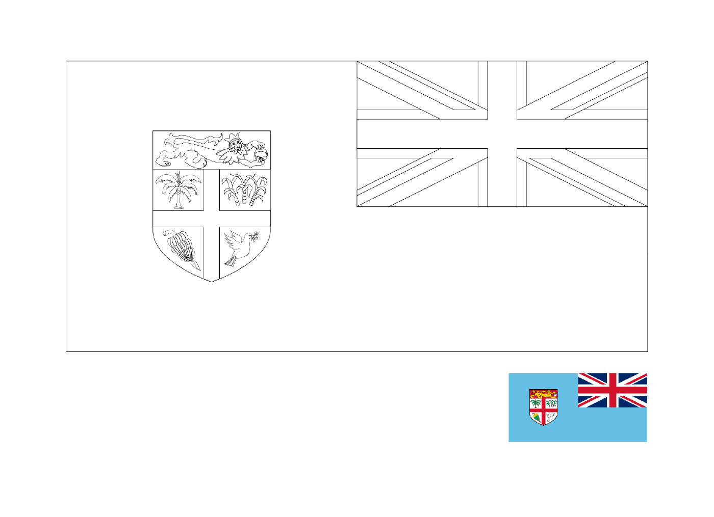  Eine Flagge der Britischen Jungferninseln 