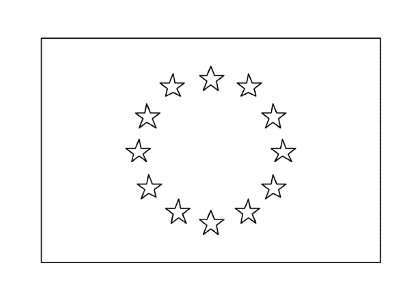  Eine europäische Flagge 