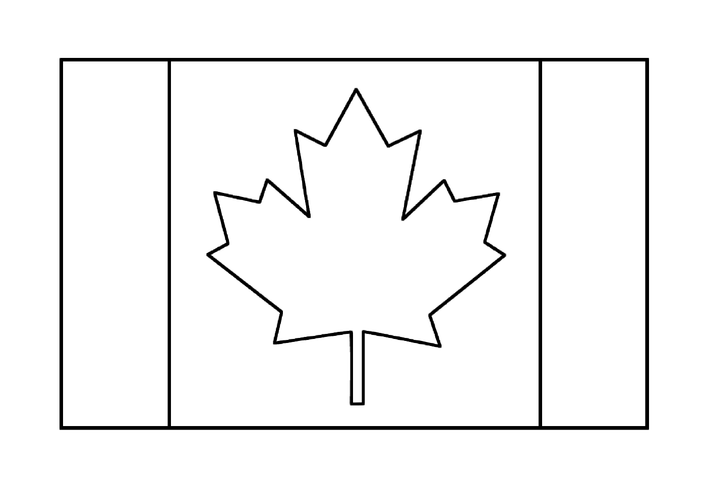  Eine kanadische Flagge 