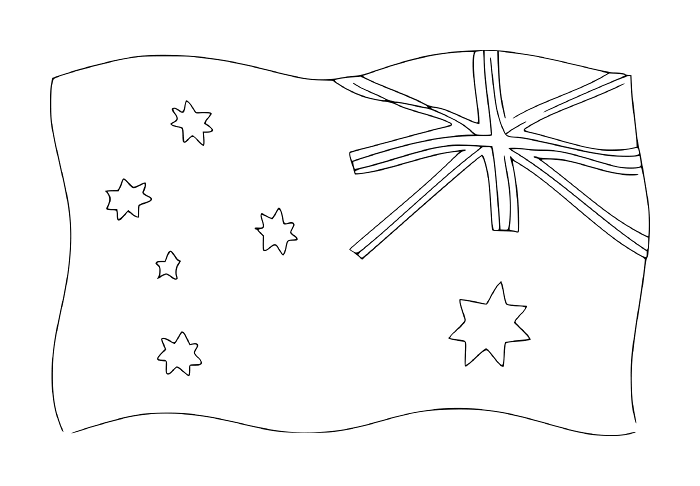  Una bandiera australiana 