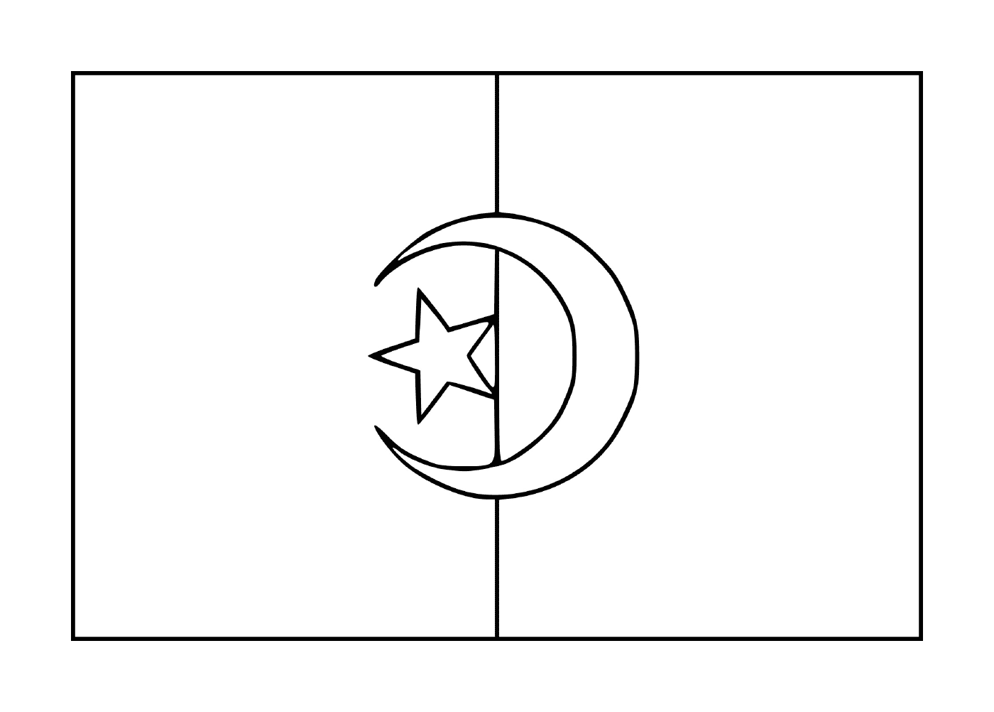  Eine Flagge von Algerien 