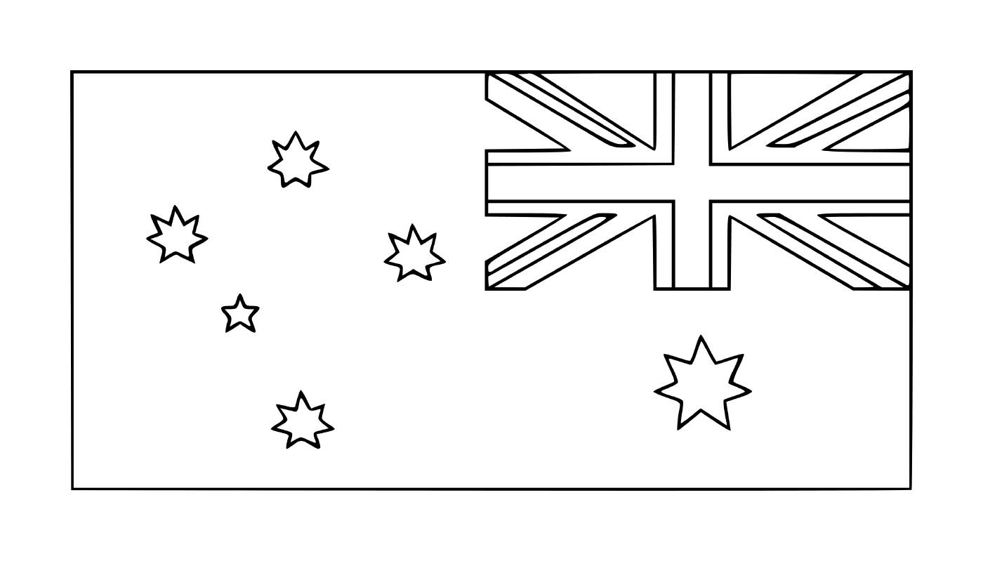  Eine Flagge von Australien 