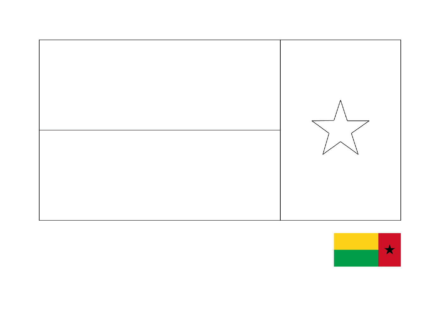  Eine Flagge von Guinea 